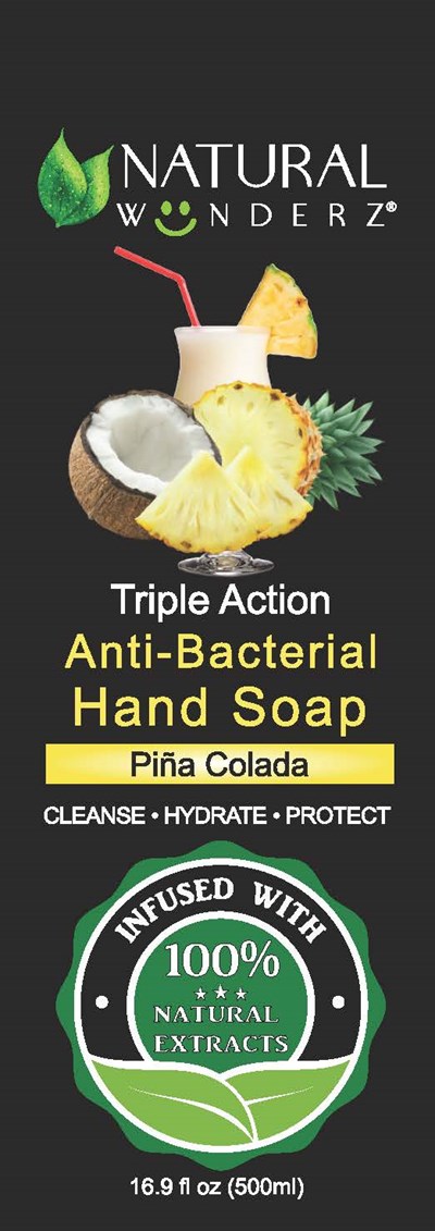 01b Lbl_16oz Anti-bacterial Hand Soap Pina Colada (front) (01b Lbl 16oz Anti Bacterial Hand Soap Pina Colada (front))